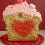 Heart Filled Cupcakes