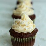 Chocolate Coconut Rum Cupcakes