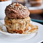 Pretzel Bottomed Banana Cupcakes