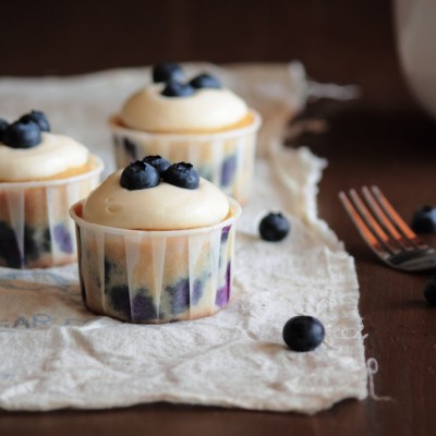 Blueberry Cream Cheese Cupakes