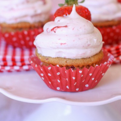 Gluten Free Strawberry Shortcake Cupcakes