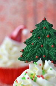christmas tree cupcake